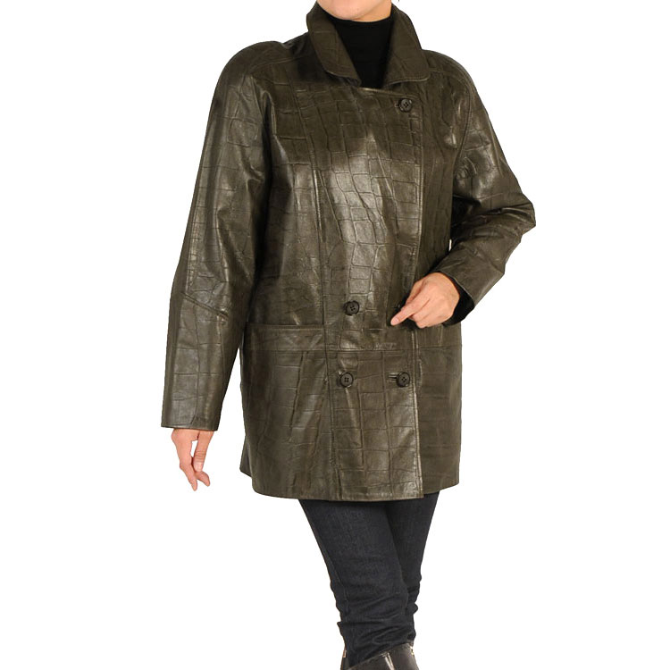 【１点限り】ラムコートクロコダイル型押し