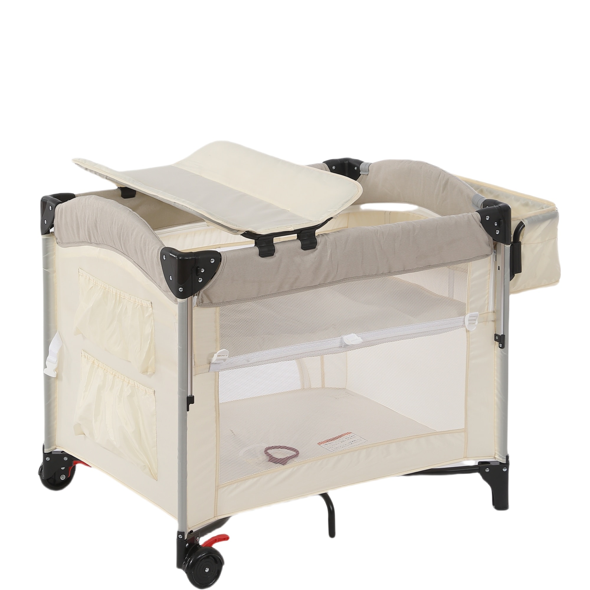 【国内発送】131ベビーサークル 折りたたみ プレイヤード サイド高さ調整可能 マット付 収納バッグ付 マット付 キャスター付き 多機能 軽量 出産祝い