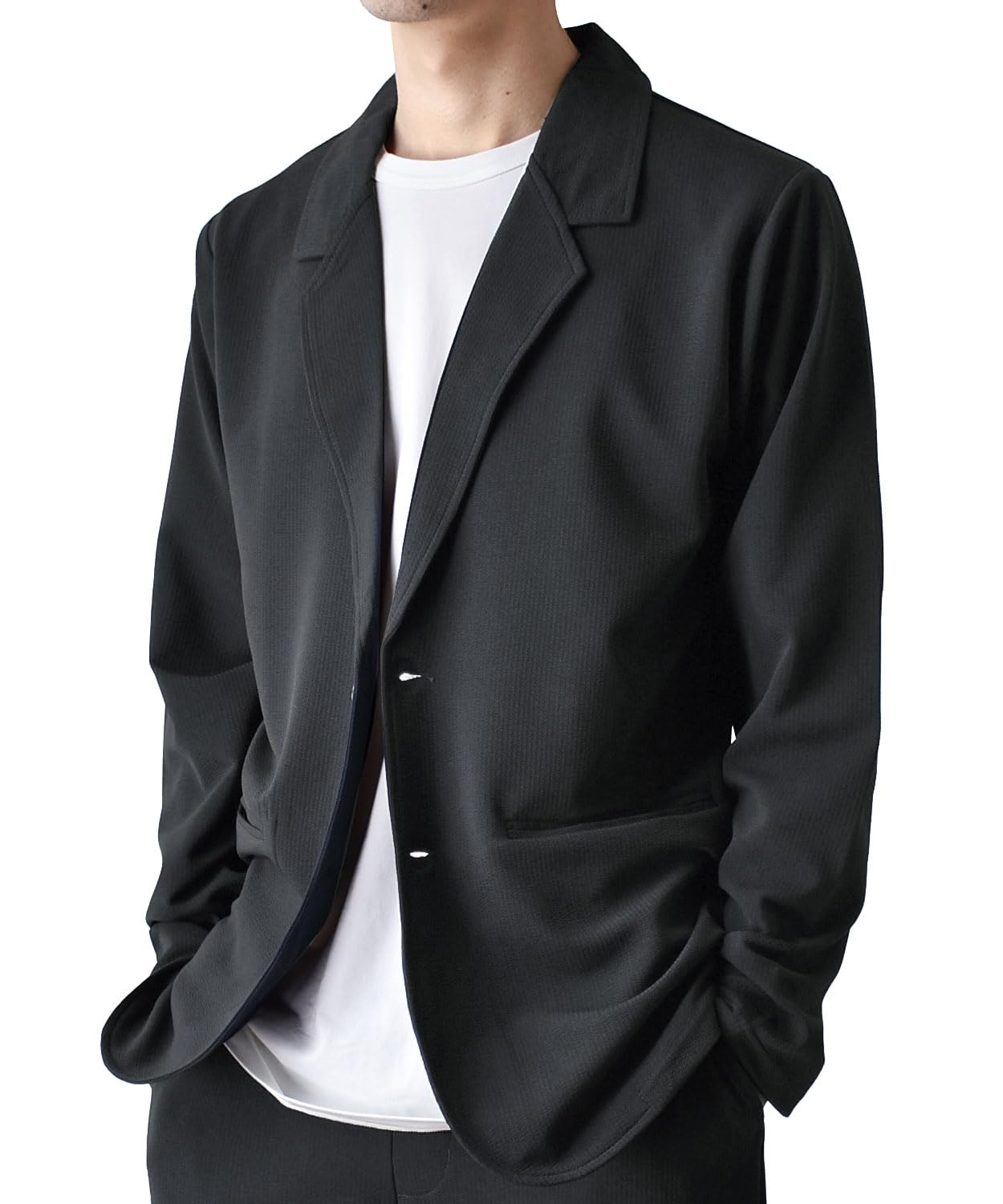 (アローナ)ARONA テーラードジャケット メンズ DRYストレッチ 吸汗速乾 接触冷感 ストライプ/YC A31チャコール LL 6,024円