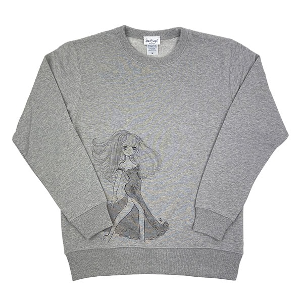 水森亜土 ドレス トレーナー(M) グレー アパレル 亜土ちゃん_4445-ad-8962