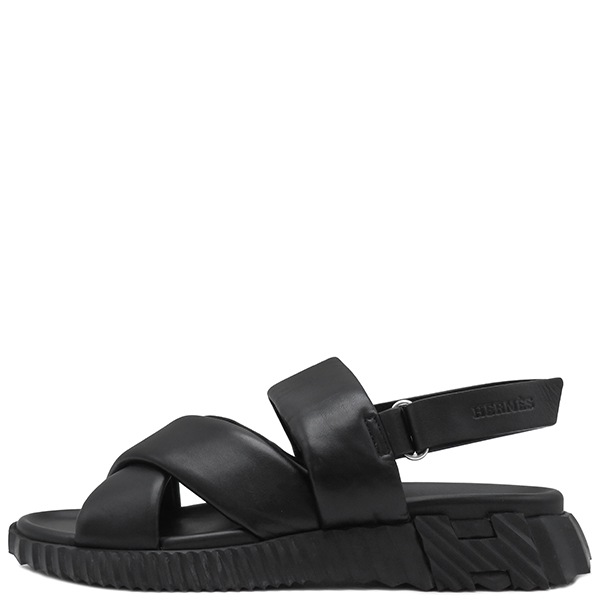 エルメス HERMES サンダル エレクトリック ナッパレザー ブラック #45 2022春夏 H232868【中古】