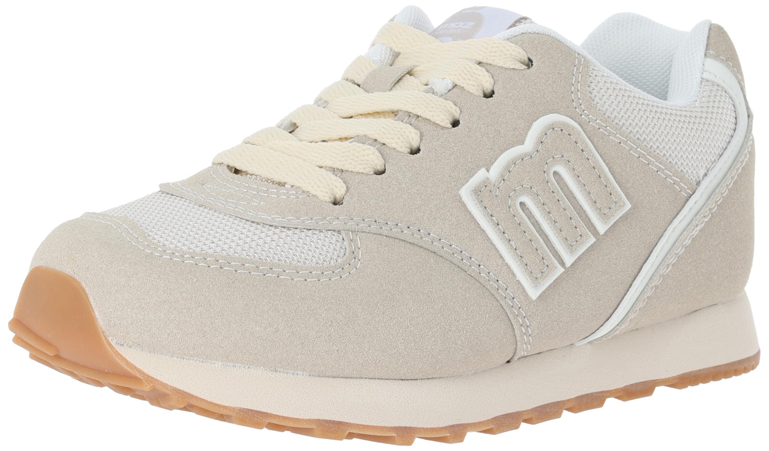 [モズ スウェーデン] レトロローカットスニーカー MOZ-900 レディース グレージュ 22.5 cm 2E