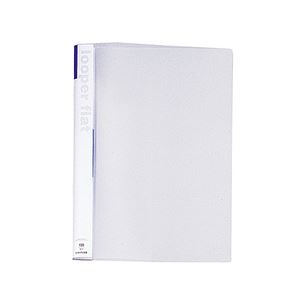 (まとめ) リヒトラブ ルーパーフラット A4タテ 2穴 100枚収容 青 F-52-8 1冊 (×40セット)