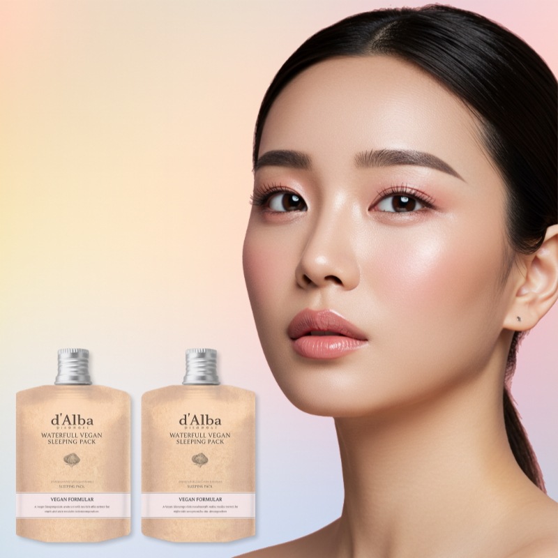 ウォーターフル スリーピングパック 60ml 2p 韓国 パック 人気 保湿 パック 肌荒れ防止 洗い流さない 寝ている間にうるおいチャージ ぷるんとジェル べたつきにくい ヴィーガン処方