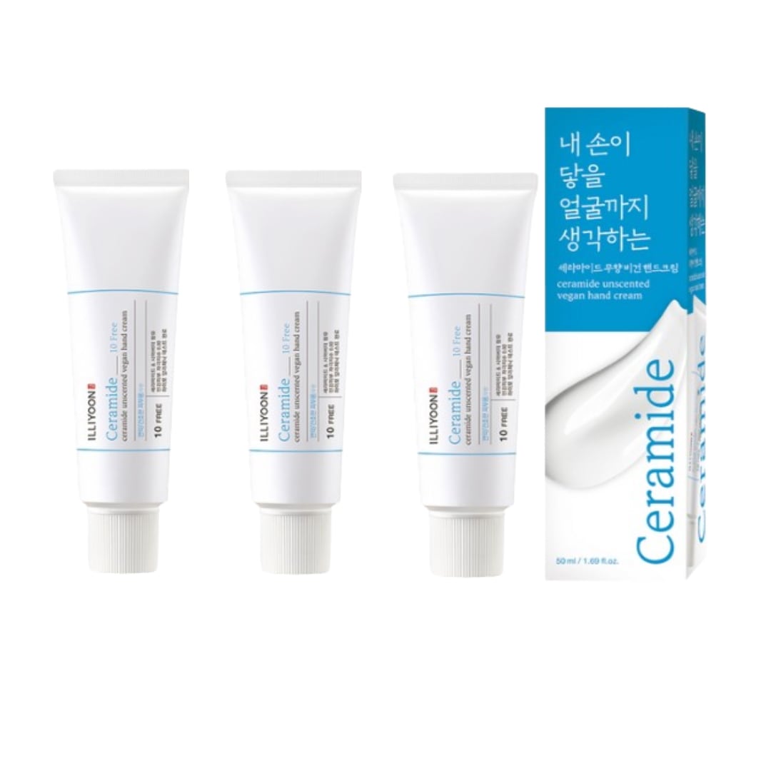 [韓国人気1+1+1] 大容量セット セラミド ハンドクリーム 50ml*3 旅行用 30ml*3 合計240ml追加贈呈無香 ビーガン 敏感肌 しっとり 鎮静 栄養 低刺激 保湿 スキンケア 韓国コ
