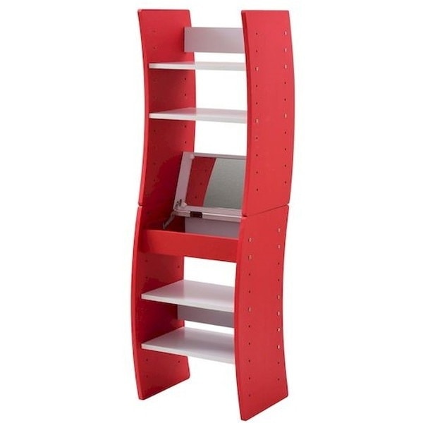 ドレッサー JKプラン FWD-0210-WHRD ホワイト/レッド wavy [ドレッサー デスク] メーカー直送 7,523円