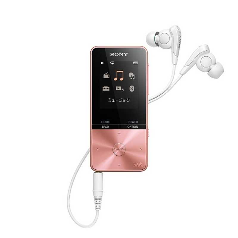 ソニー　SONY　デジタルオーディオプレーヤー WALKMAN S310シリーズ (ピンク/4GB)　NW-S313 PIC 【ワイドFM対応】