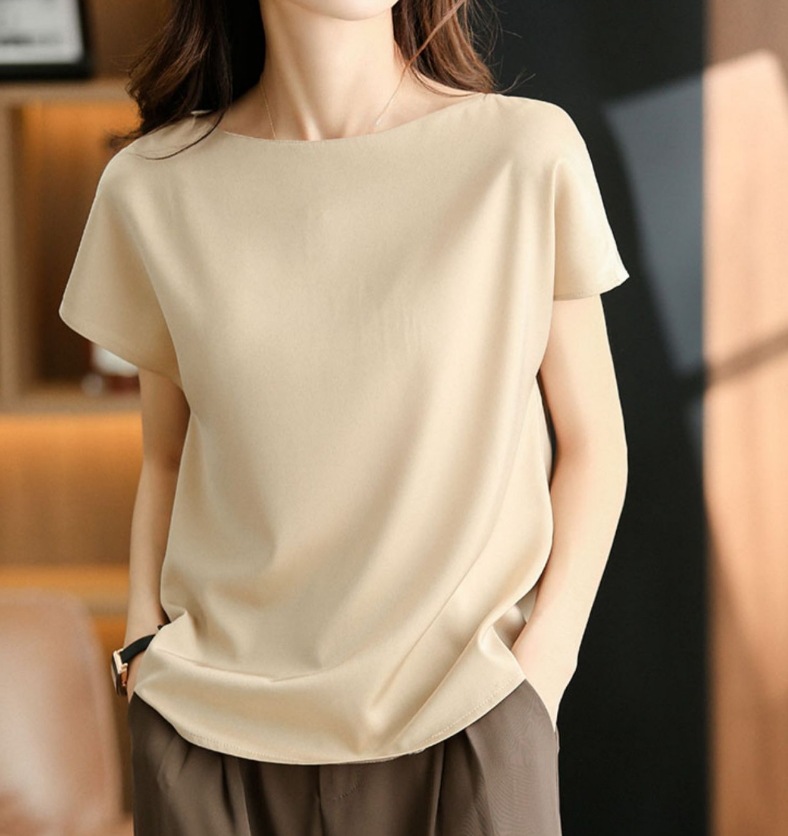 トップス デート モテアイテム シャツ ブラウス 半袖 シフォン 可愛い きれいめ 上品 おしゃれ かっこいい 可愛い ラブリー キュート ガーリー クール モード系 セクシー エレガント