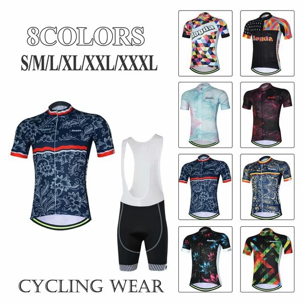 サイクルジャージ 上下セット ビブパンツ 半袖ウエア サイクリング用 ロードバイク ウェア 自転車ウェア 夏用サイクルジャージ 半袖 サイクルウエア ビブパンツ 自転車 送料 レディース メンズ 吸