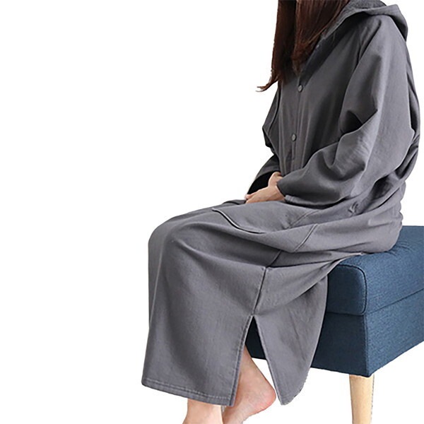 丸昌 バスローブポンチョ グレージュ メーカー直送