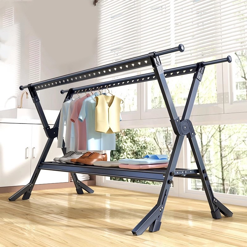 ハンガーラック パイプハンガーラック 洋服ラック ハンガーポール パイプハンガー 洋服掛け おしゃれ メッシュ棚付き スチール製 組立簡単 防サビ 防水 耐腐食性 物干しスタンド コー17