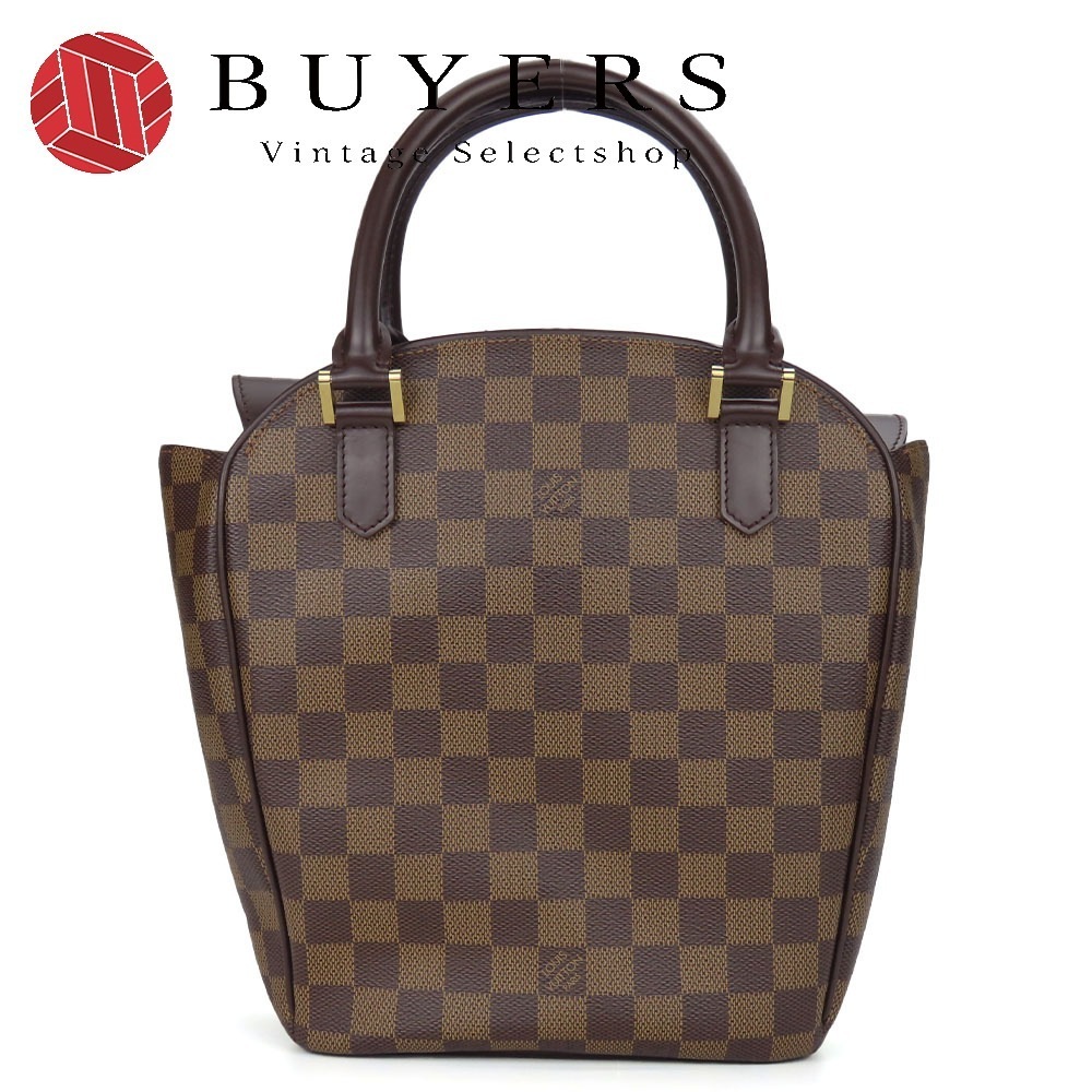 中古 ハンドバッグ サリアソー N51284 ダミエ エベヌ ブラウン ゴールド金具 LV 普段使い レディース 女性