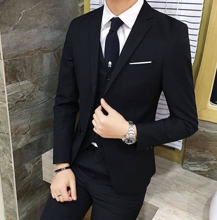 今月最大のプロモーション 迅速な配送 フォーマルスーツ上下セットアップ紳士3点セット フォーマルスーツ上下セットアップ紳士3点セット ビジネススーツとスラックスとジャケット男性テーラードコートフォー