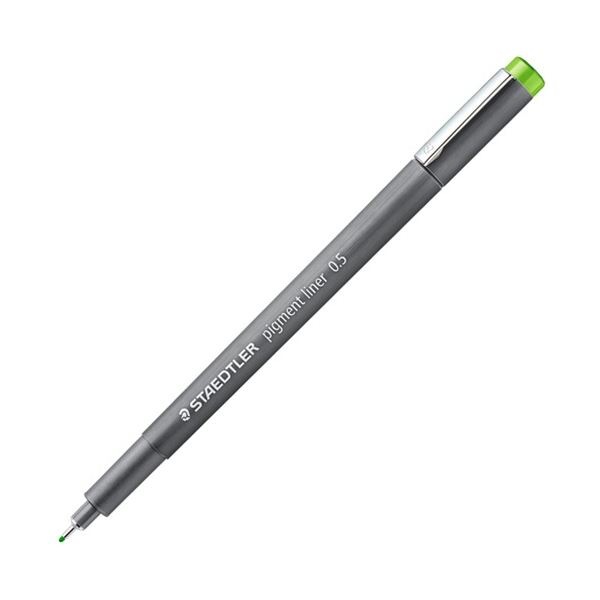 ピグメントライナー パステルカラー 0.5mm ライトグリーン 308 1セット（10本）