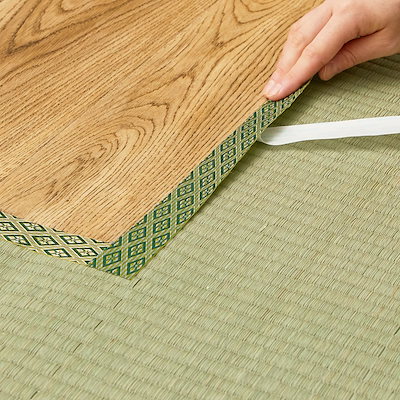 他サイト： 萩原(Hagihara) 畳・ござ・い草ラグの修復用縁テープ グリーン 3m No.12 日本製の商品画像