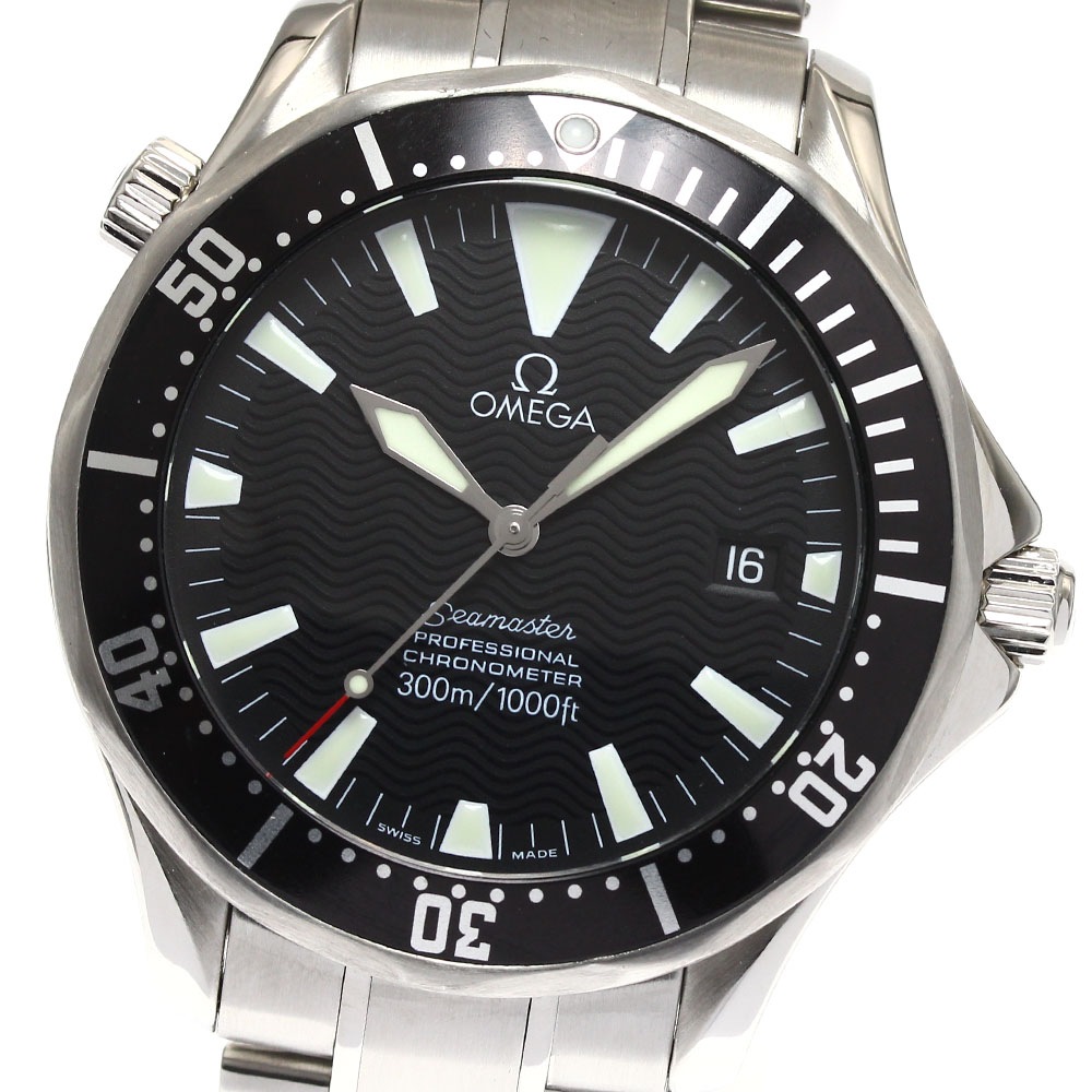 オメガ OMEGA 2254.50 シーマスター300 デイト 自動巻き メンズ 良品 保証書付き_891444【中古】