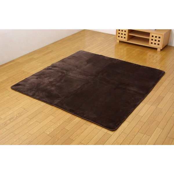 1280130061503 ボリュームタイプ ラグカーペット MAXリラCE ブラウン 130×185cm (中材: ウレタン18mm) メーカー直送