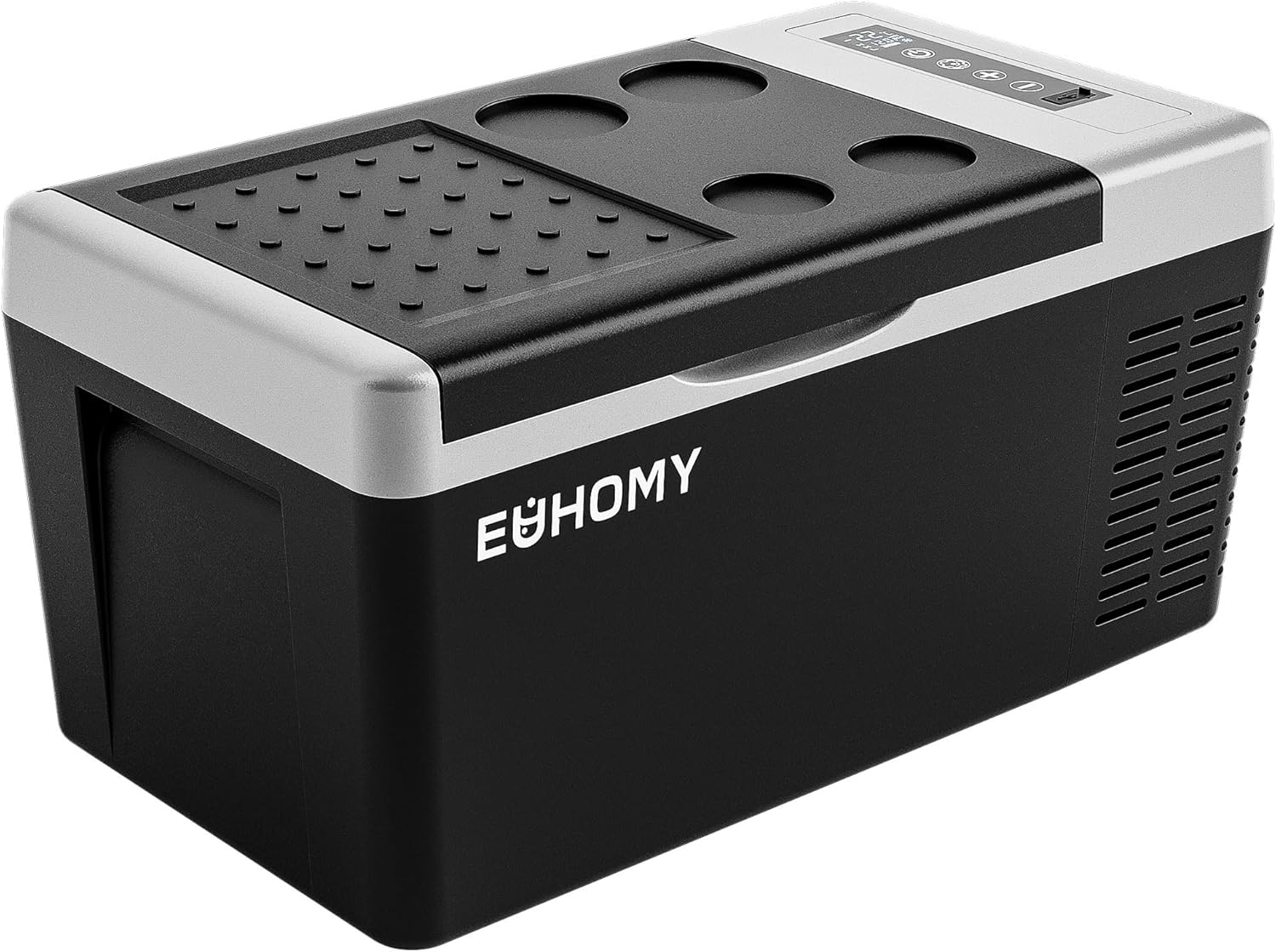 EUHOMY 車載冷蔵庫 ポータブル冷蔵庫 小型 【-20℃～20℃ 急速冷凍】 18L 持ち運び 3WAY 電気式 車載 電動 車に乗せる キャンプ 車載家庭両用 静音 低電圧保護