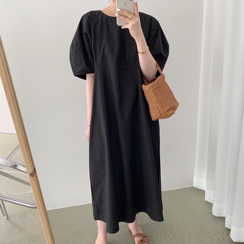 OH0082 チューリップロングワンピース 3色