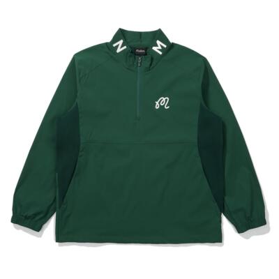 Malbon Golf純正機能性ハイブリッドアノラックジャケット グリーン（メンズ）
