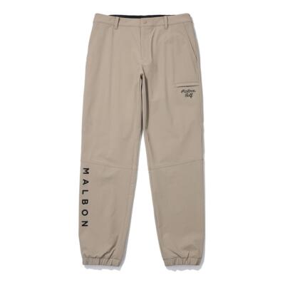 Malbon Golf純正 マルボンスプリングベーシックジョガーパンツ ベージュ（メンズ）
