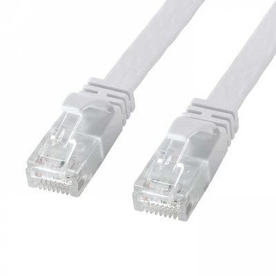 他サイト： サンワサプライ　カテゴリ6AフラットLANケーブル　KB-FL6AL-20Wの商品画像