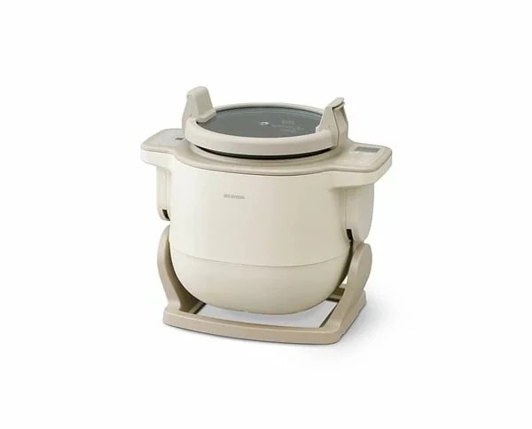 アイリスオーヤマ 自動かくはん式調理機 CHEF DRUM DAC-IB2-C アイボリー