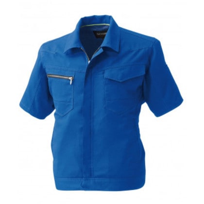 桑和 961 半袖ブルゾン 6Lサイズ ブルー(8) SOWA