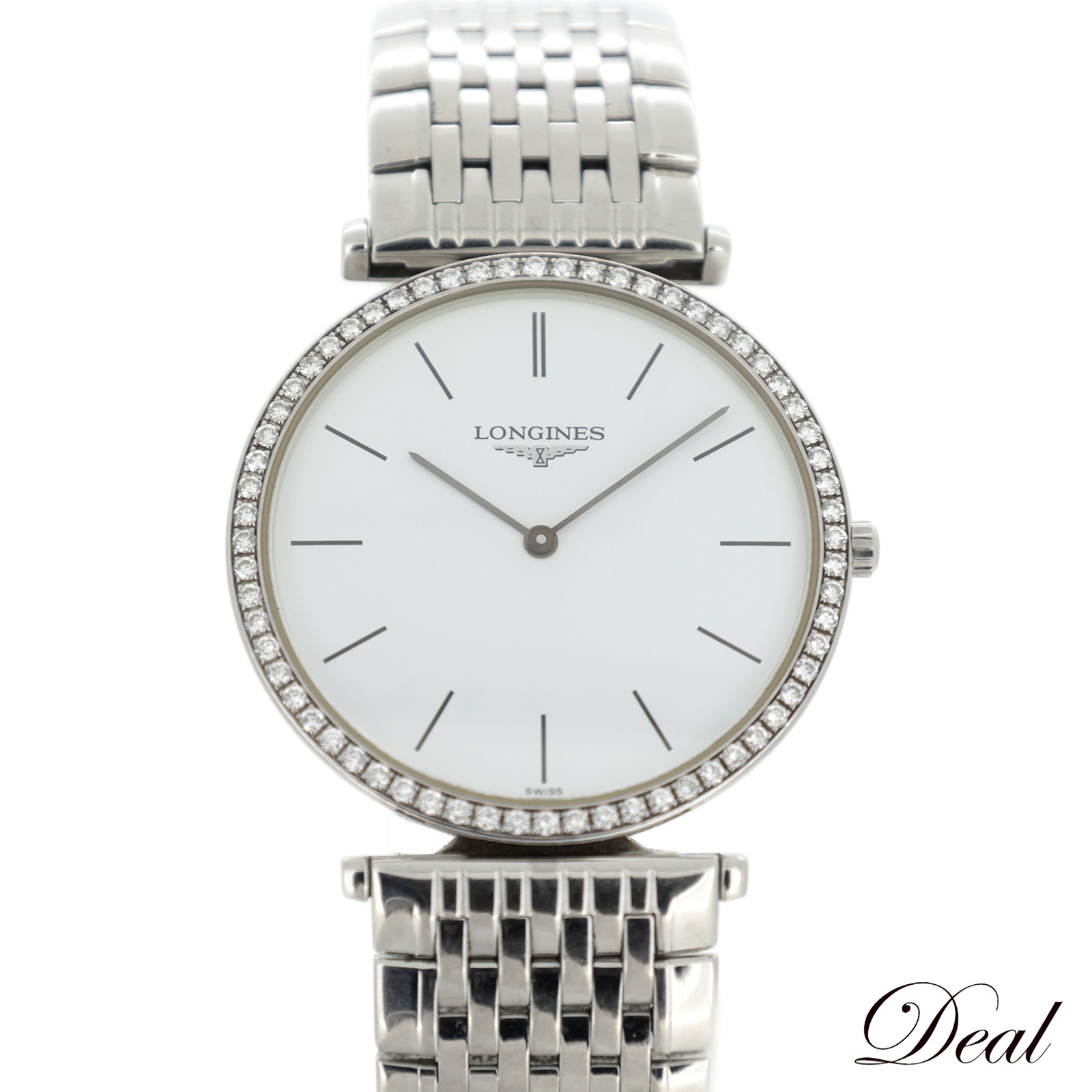 ベゼルダイヤ ロンジン グランドクラシック L4.741.0 メンズ 腕時計