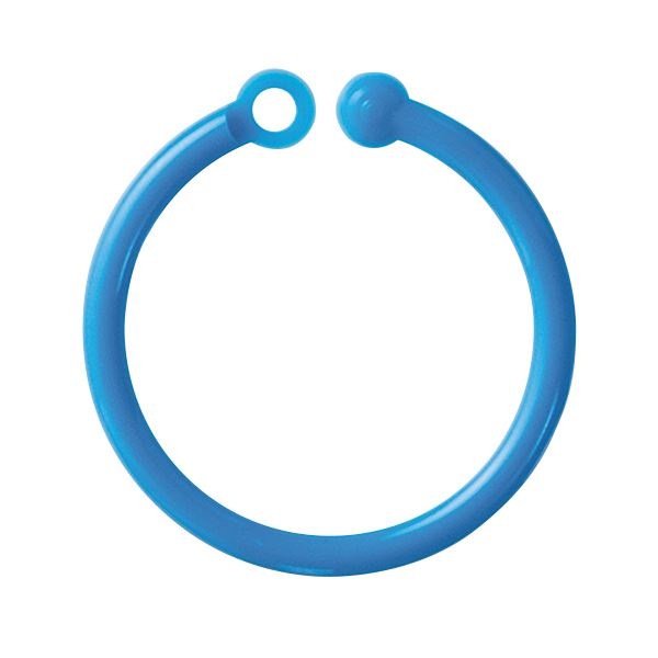 （まとめ） ミツヤ カラープラリング 内径20mm青 CCR-04-50P-BU 1パック（50本） 30セット