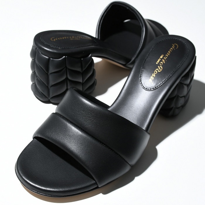 靴 シューズ FLOREA ミュール G17010 60GOM レディース 女性 BLACK ブラック 黒 レザー サンダル シンプル 春 夏 新作