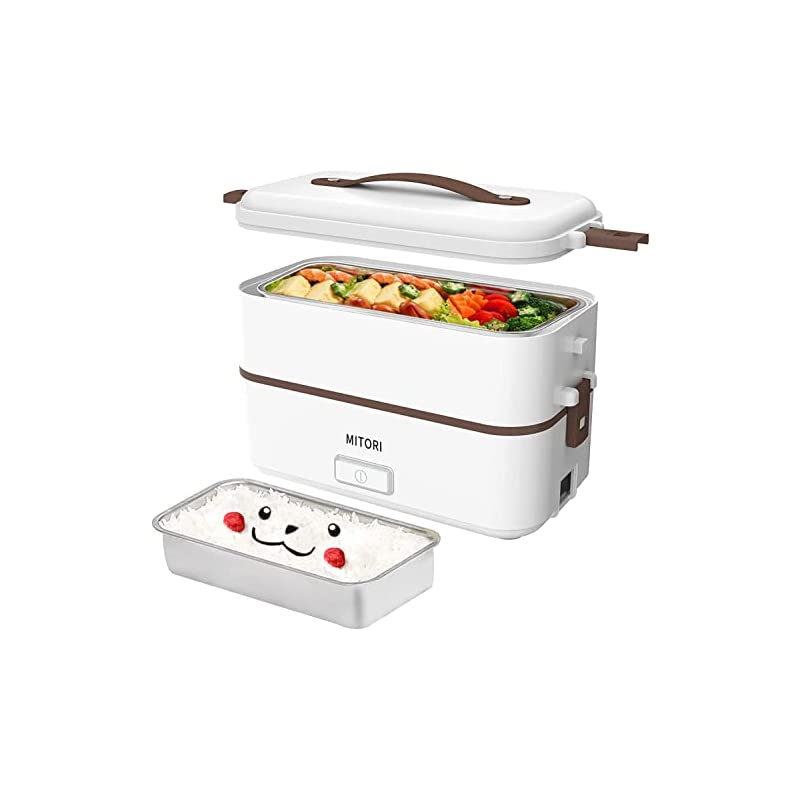2段式炊飯器 コロナ感染抑える弁当箱 0.51.5合 温め機能付 1台3役 一人用 1年品質保証