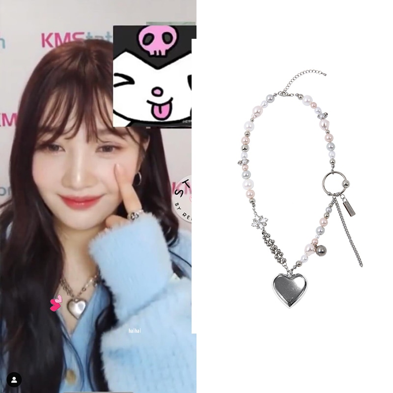 [Red Velvet ジョイ 着用] Carve Heart Necklace