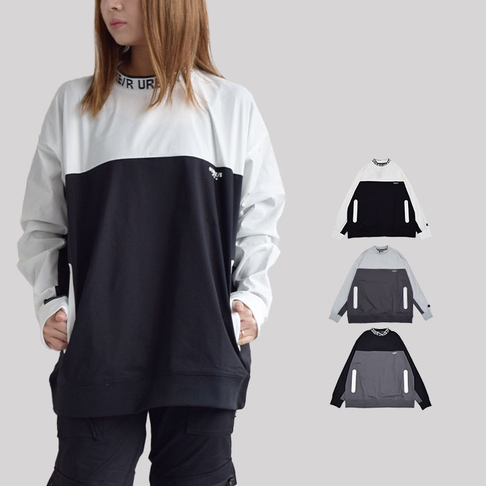 【2025春夏新作】ラグジュ ゴルフ LUXE/R トップス ロンT ストレッチ 長袖 撥水 はっ水 布帛 切替 プルオーバー メンズ レディース 45932 8,028円