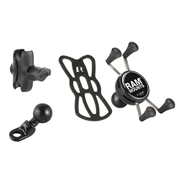 XグリップM＆9mm穴ミラーフレームベースセット ショートアーム 1インチボール RAM-PL3 P107-6134