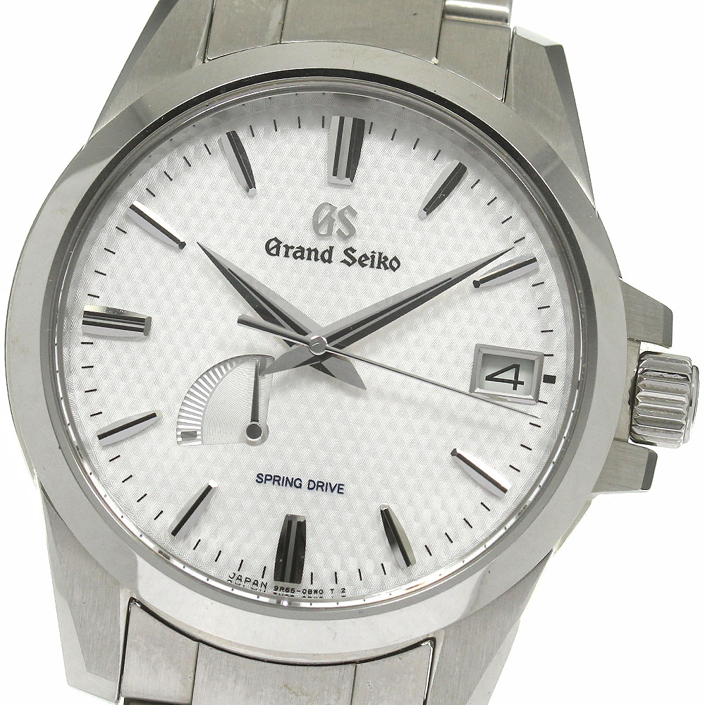 セイコー SEIKO SBGA225/9R65-0AG1 グランドセイコー パワーリザーブ デイト スプリングドライブ メンズ _844462【中古】