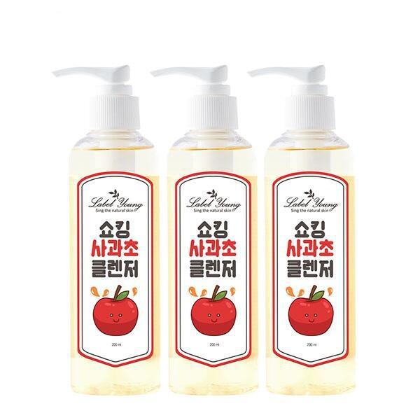 衝撃的なリンゴ酢クレンザー 200ml 3個