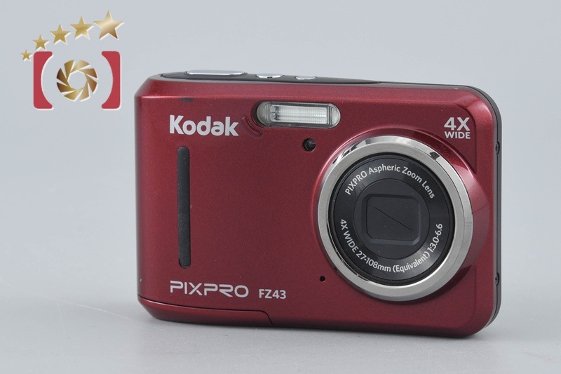 KODAK PIXPRO FZ43 レッド コンパクトデジタルカメラ