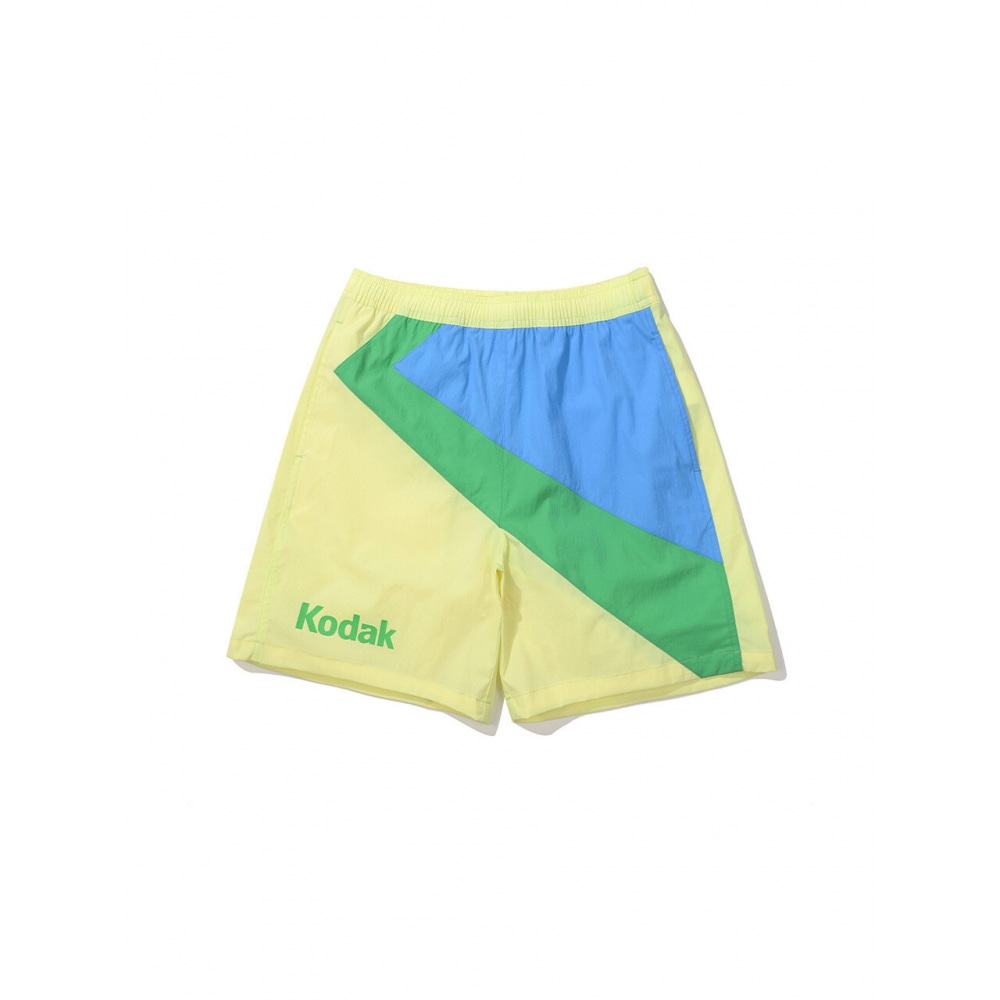 コダックアパレル K カラーブロックショーツ LIME