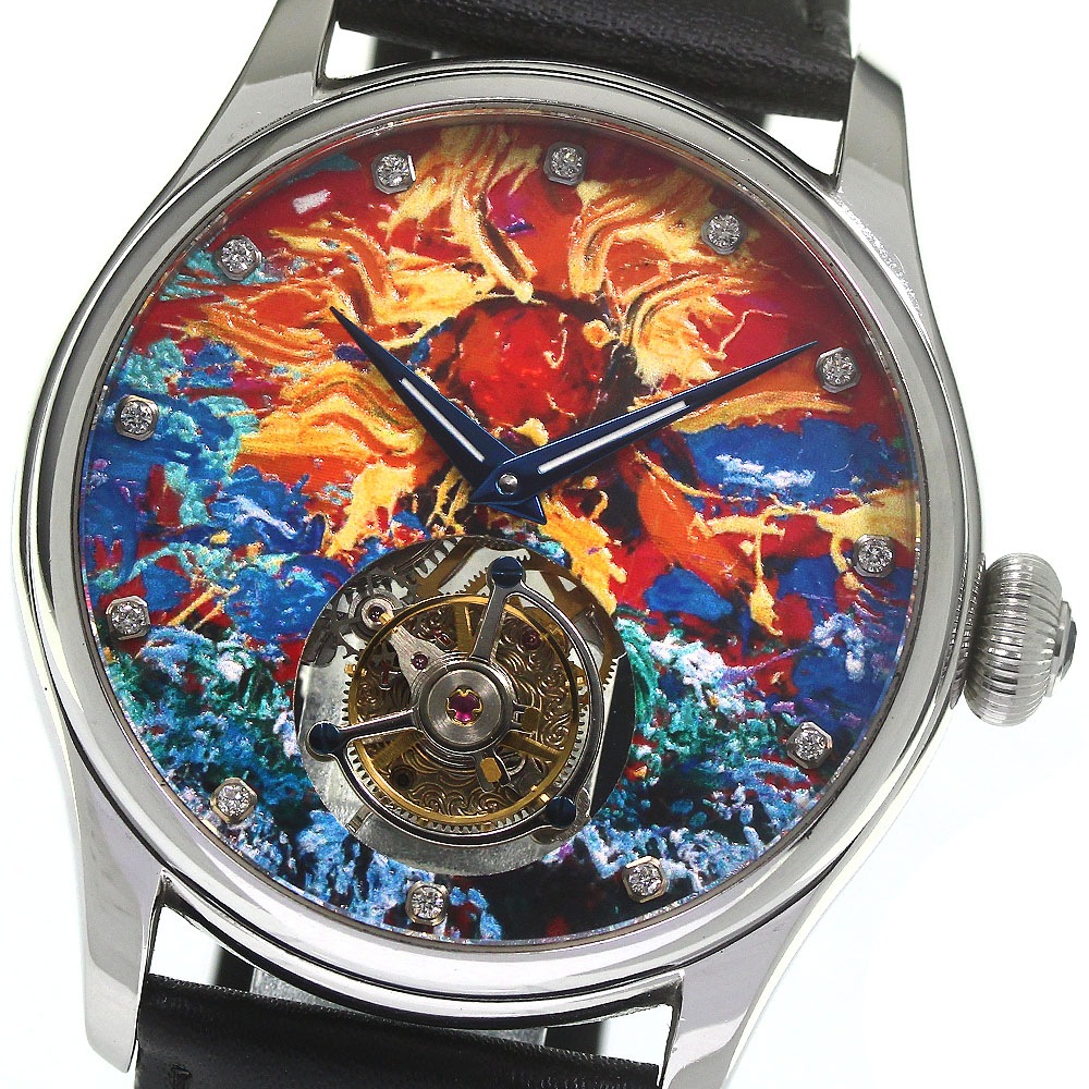 深見東州 Toshyu　Fukami 太平洋のご来光 200本限定 トゥールビヨン 12P 手巻き メンズ _774650【中古】 121,450円