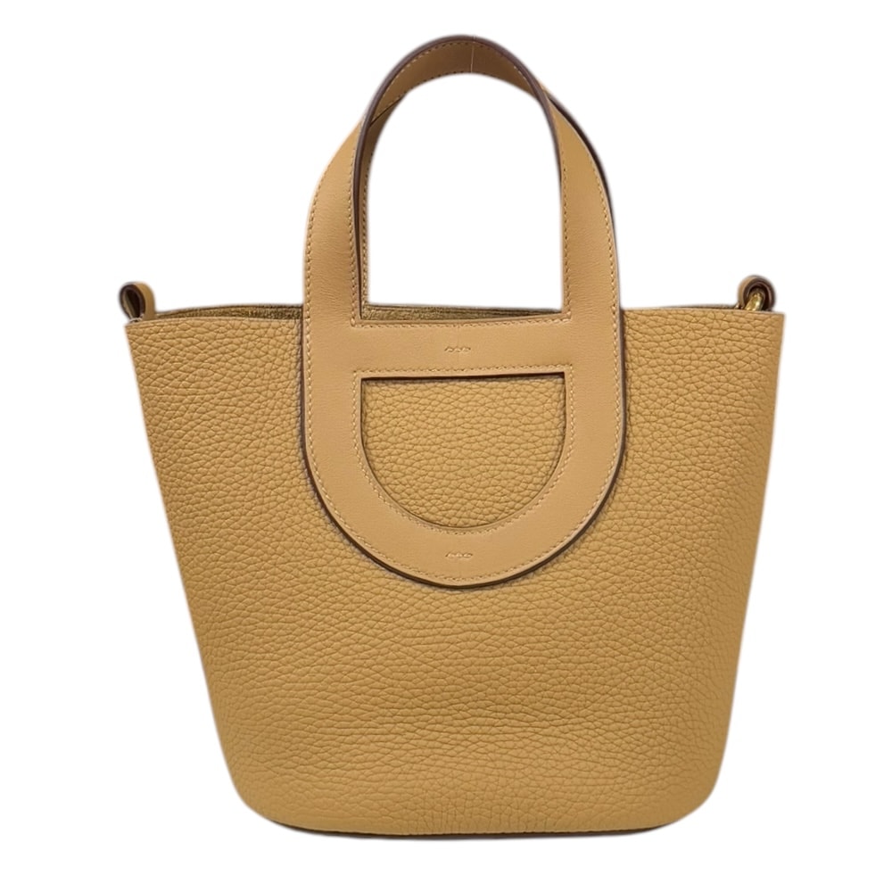 エルメス イン ザ ループ18 ハンドバッグ トリヨンクレマンス ブラウン HERMES 中古 美品