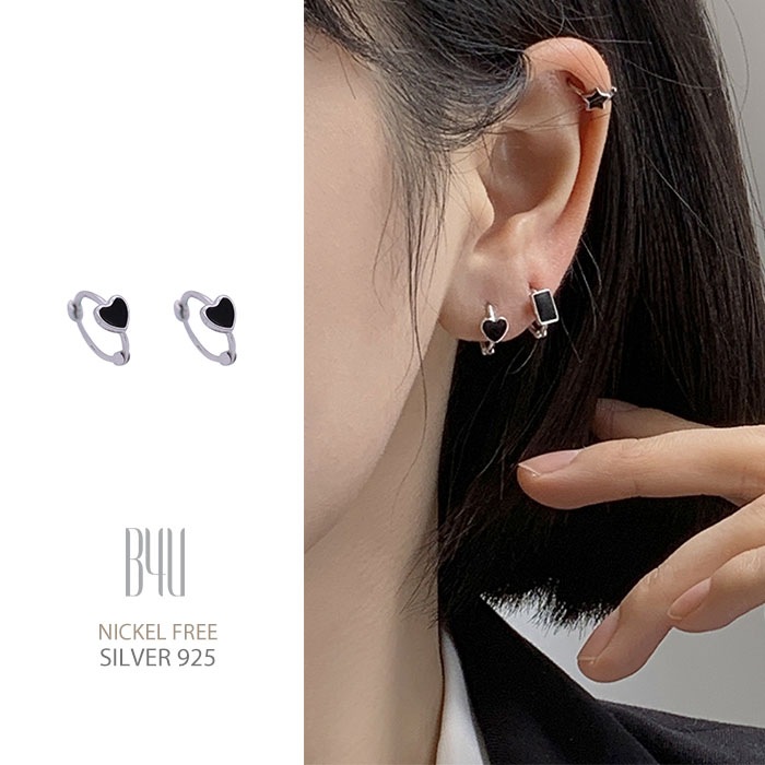 ブラック 4tpye シンプル ピアス アクセサリー レディース 小さめ 韓国ファッション おしゃれ ピアス 安い購入 Www Quartzhotel Mx