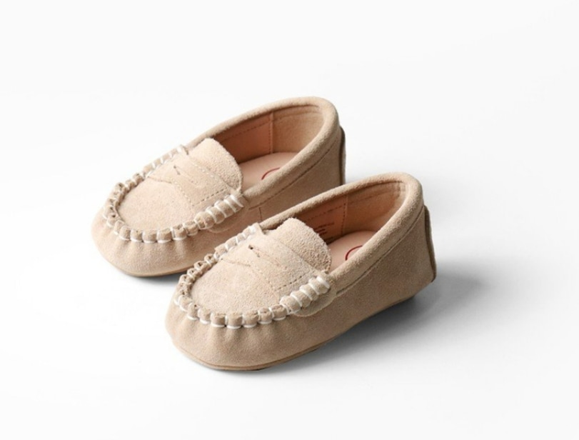 【オシャレな牛革靴】子供用ローファー ベージュ（全4色） 13-22cm 5,305円