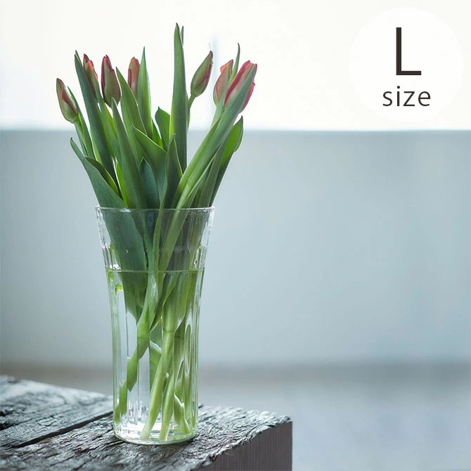 Horn Please ホーン プリーズ リューズガラス ワイズライン フラワーベース マンス Ｌ