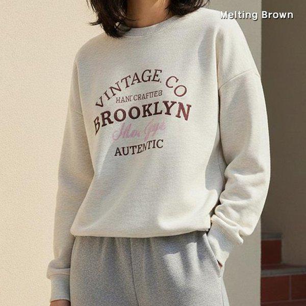 女性起毛マンツーマンTシャツ BK26