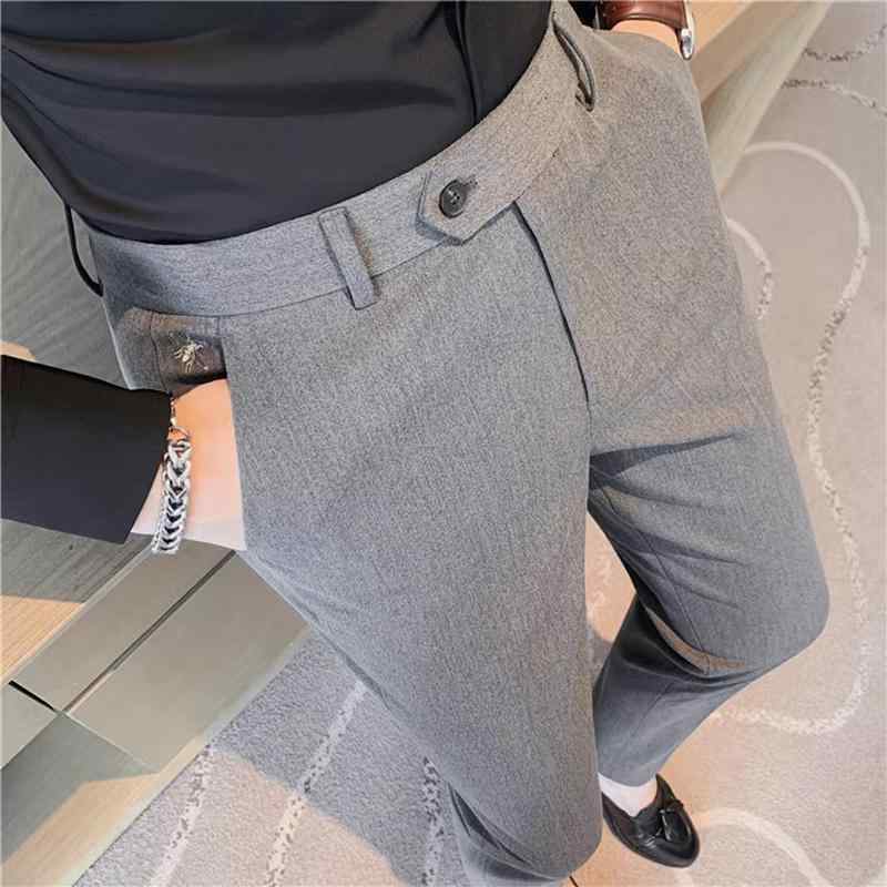 スーツパンツ スラックス メンズ カジュアル パンツ 春秋 ビジネス 通勤 スリムフィット 厚手 冬 ロング テーパード しわ防止