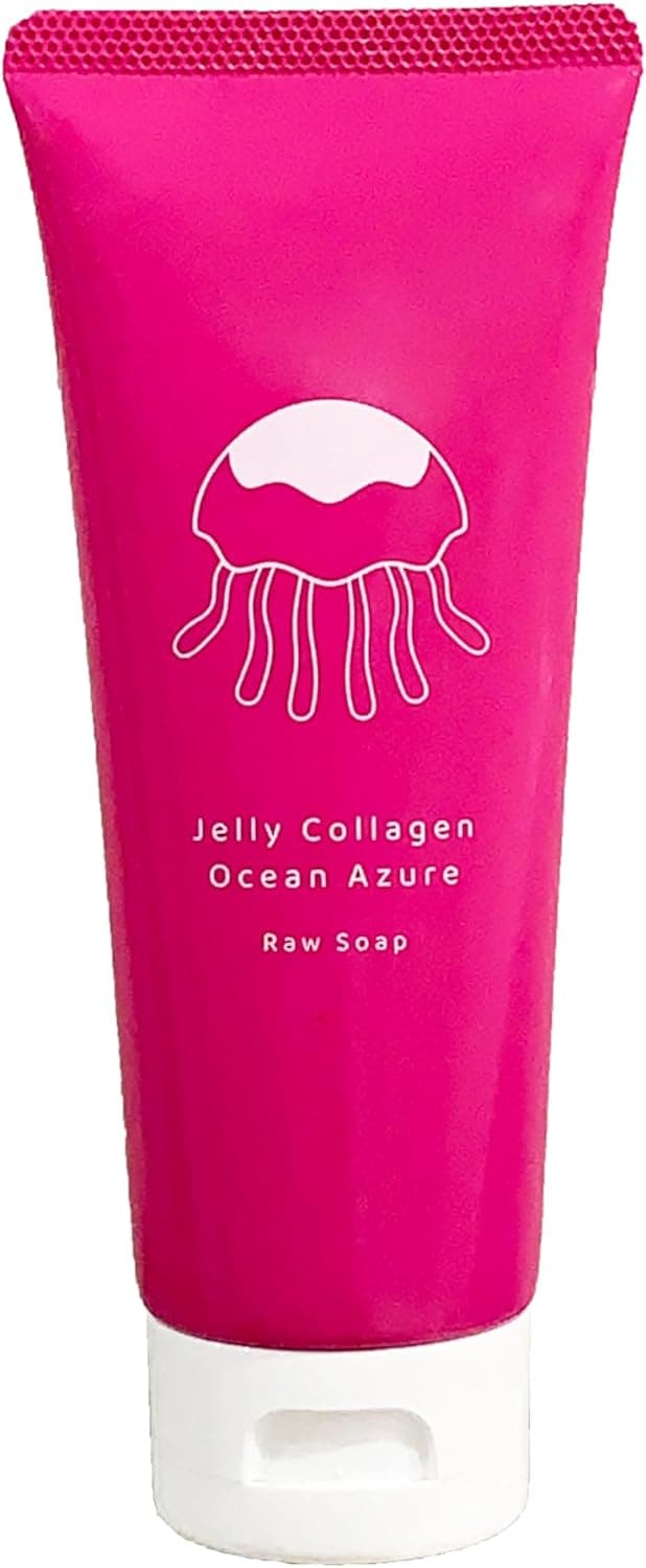 3本セット 肌に触れずに洗顔可能 肌トラブル予防 クラゲコラーゲン 生石鹸 Jelly Collagen Ocean Azure オーシャンアジュール 超濃密泡 洗顔フォーム