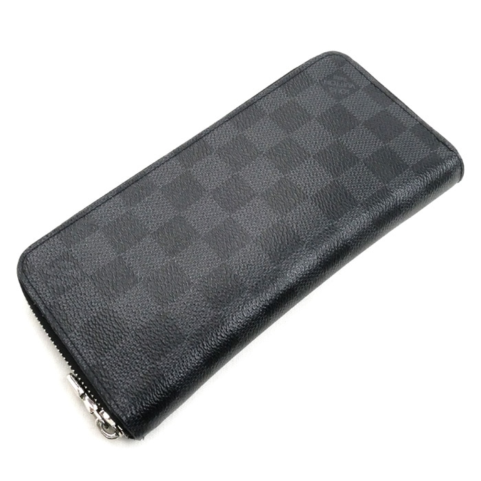 LOUIS VUITTON ルイ・ヴィトン ジッピーウォレットヴェルティカル 長財布 ラウンドファスナー ダミエグラフィット N63095 ICチップ メンズ 中古