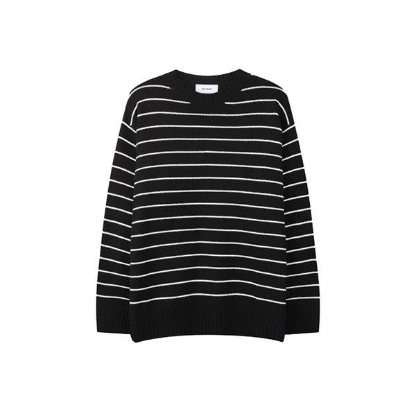 メンズエルボーポイントSTラウンドニットTシャツ RM-KN-Q067-ブラック