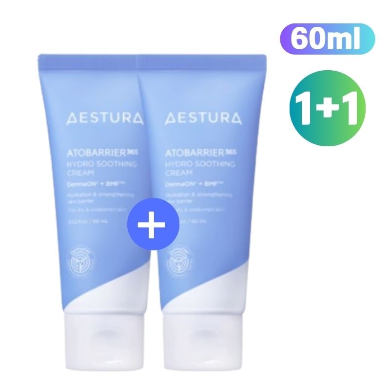 【1+1】】アトバリア365 ハイドロクリーム 60mL べたつかない保湿クリーム